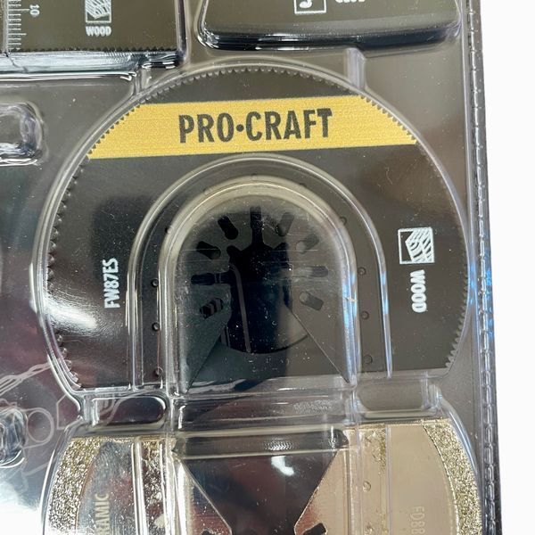 Набір насадок для реноватора Procraft MB8 &ndash; 8 шт, по дереву, металу, плитці, алмазні та карбідні MB8000 фото