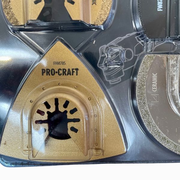 Набір насадок для реноватора Procraft MB8 &ndash; 8 шт, по дереву, металу, плитці, алмазні та карбідні MB8000 фото