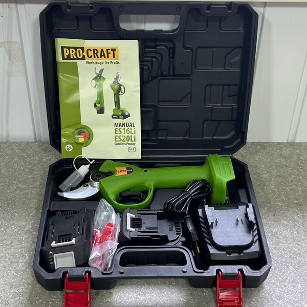 Акумуляторний секатор Procraft ES20Li (2АКБ + ЗП + кейс) 032010 фото