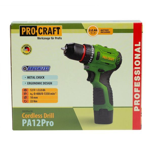 Акумуляторний шуруповерт Procraft PA12Pro (1 АКБ) 000129 фото