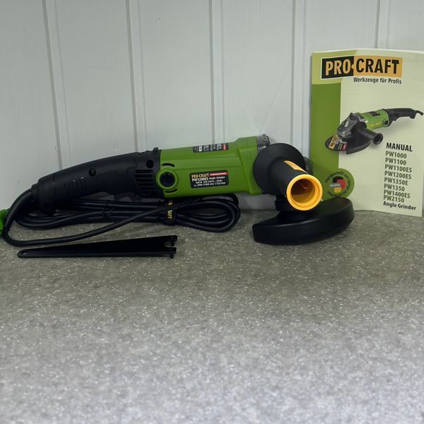 Шлифмашина угловая PROCRAFT PW-1200ЕS 125 мм 012004 фото