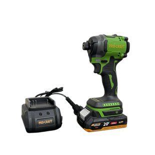 Гвинтоверт акумуляторний імпакт PROCRAFT PS20, 180 Н&middot;м, безщітковий, 1 АКБ 2А&middot;год 030269 фото