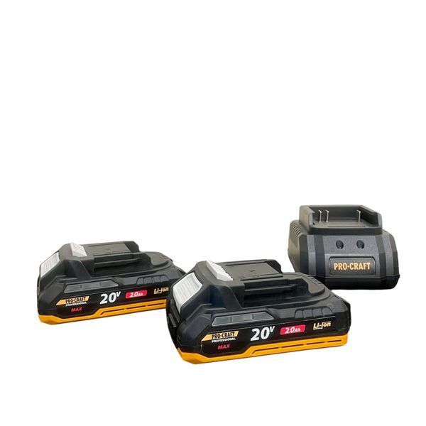 Винтовёрт аккумуляторный импорт PROCRAFT PS20, 180 Н&middot;м, бесщёточный, 2 АКБ 2А&middot;ч ps_20_2akb фото