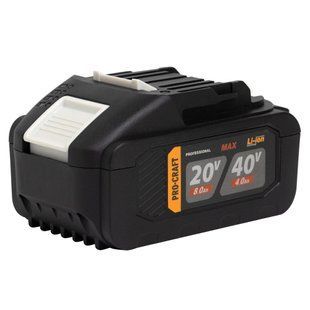 Аккумуляторная батарея Procraft Battery20/40 20В/40В 8Ач/4Ач &mdash; высоковольтный Li-Ion АКБ для инструмента Procraft 030286 фото