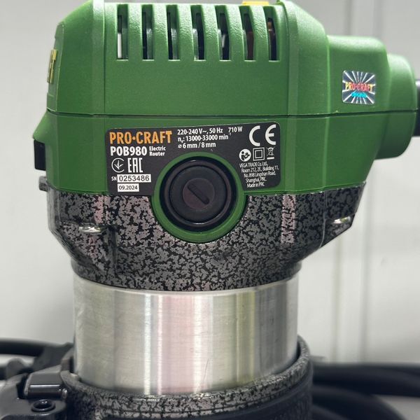 Фрезер ручний електричний PROCRAFT POB-980 009801 фото