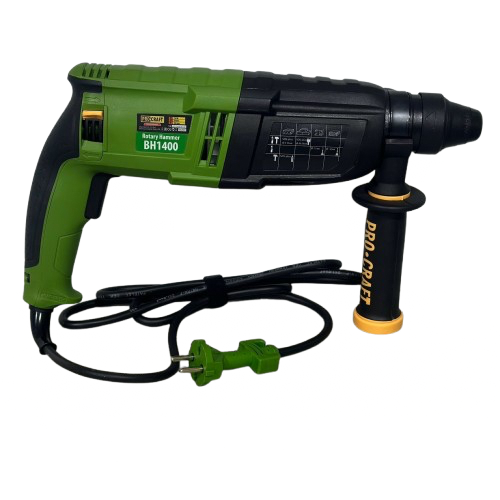 Перфоратор електричний PROCRAFT BH-1400, 3.0 Дж, прямий, SDS Plus, кейс 014001 фото