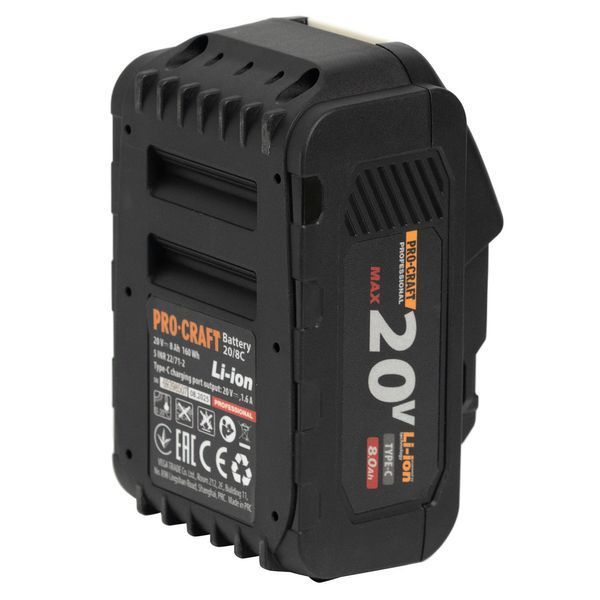Акумуляторна батарея Procraft Battery20/8C 8&middot;год АType-C 030287 фото