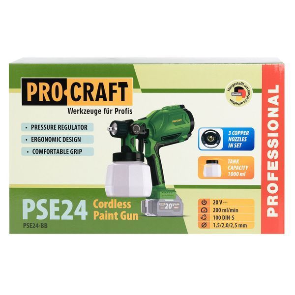 Аккумуляторный краскопульт Procraft PSE24 (без АКБ и ЗУ) 030289 фото