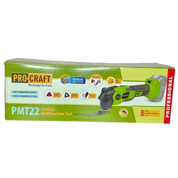 Аккумуляторный реноватор Procraft PMT22 &mdash; многофункциональный инструмент 20 В (без АКБ и ЗУ) 030262 фото