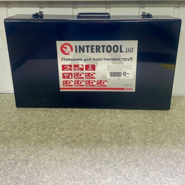 Паяльник для пластиковых труб 1850 Вт метал кейс Intertool RT-2112 RT-2112 фото