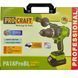 Аккумуляторный шуруповёрт PROCRAFT PA-18Pro BL, 180 Н&middot;м 1 акб 4А&middot;ч, ударный, в кейсе 001818 фото 11