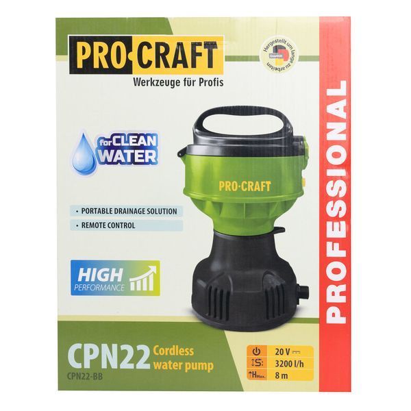 Акумуляторний насос ProCraft CPN22 (без АКБ та ЗП) 030279 фото