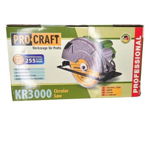 Дисковая пила Procraft KR3000, 255мм диск 003000 фото