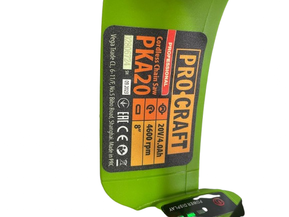 Пила цепная Procraft PKA20 комплект АКБ 4АЧ,  ЗУ и масло PKA20_kompl фото