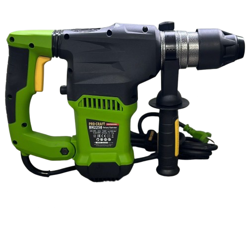 Перфоратор электрический PROCRAFT BH-2250, 1500 Вт, 6.0 Дж, SDS Plus, кейс 002250 фото