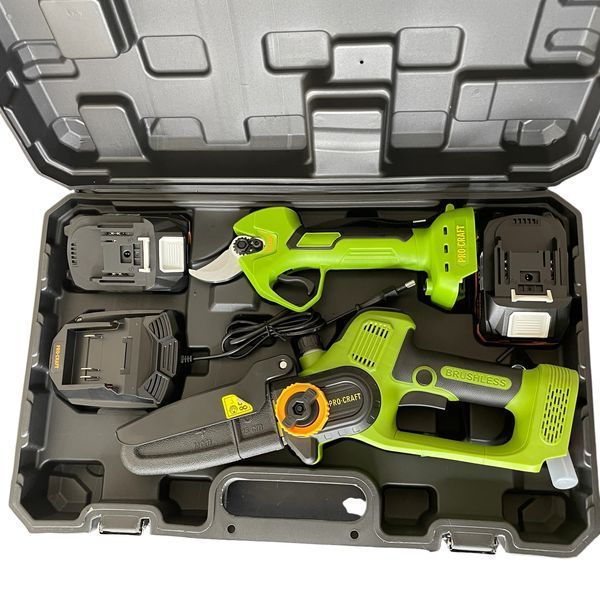 Набор садового инструмента ProCraft PA168Set (пила + секатор, 2 АКБ) 032168 фото